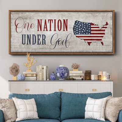 One Nation Under God - Toile encadrée