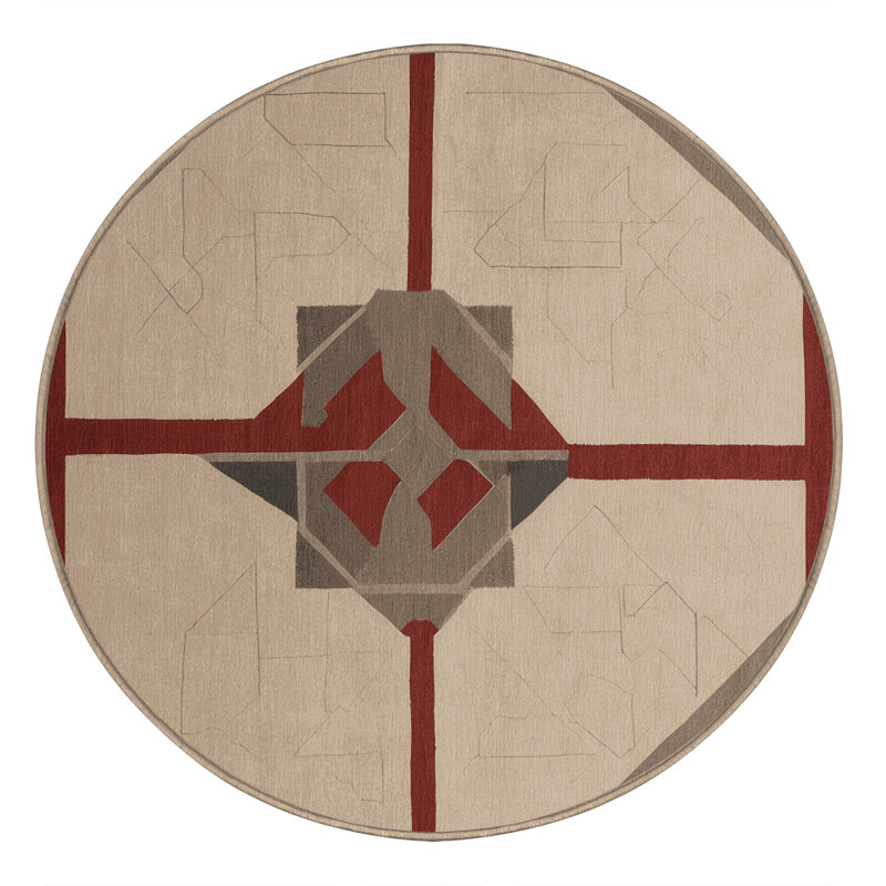 Mirrored Motion Rug, Round 7'