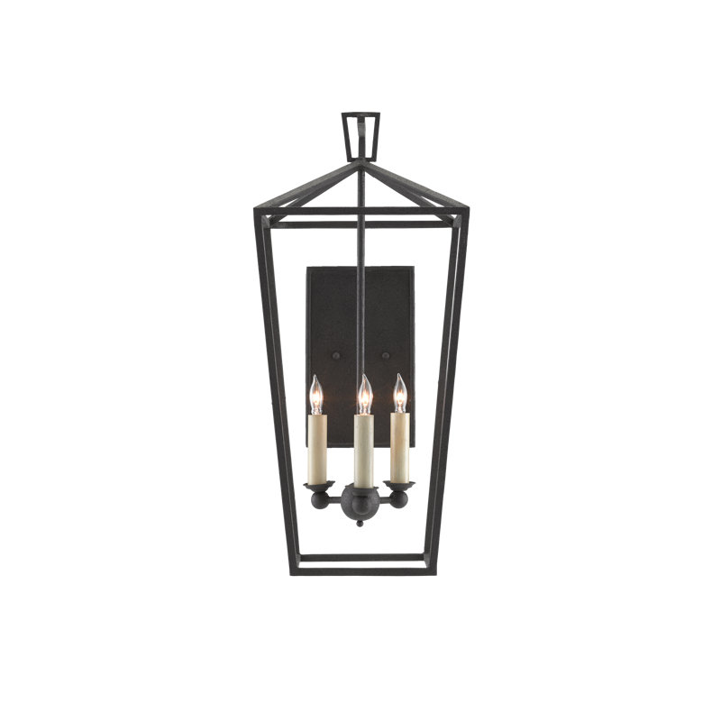 Denison Wrought Iron Candle Wall Light