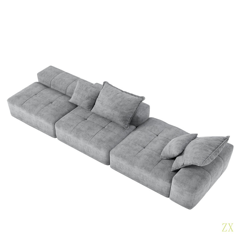 Canapé modulaire surdimensionné Modern, Gris