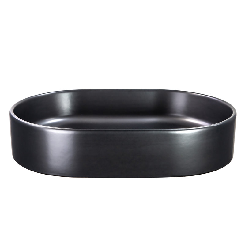 Regatta 23.75'' L Bathroom Sink, Matte Black
