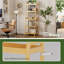 127cm H x 43.2cm W Bamboo / Rattan Ladder Bookcase-118193958