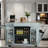 Bickley  Kitchen Island With Tilt-out Trash Can, Power Outlet, Internal Storage Rack, 3 Drawers And 3 Open Side Racks-974263556