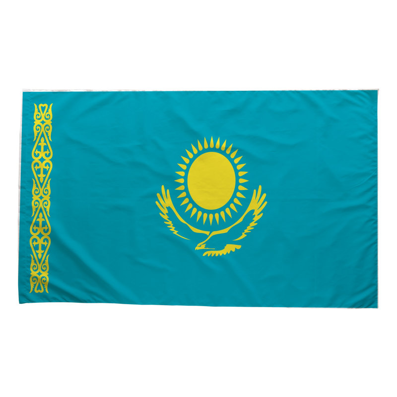 Drapeau kazakhe - drapeau extérieur, H 24 po x l 36 po