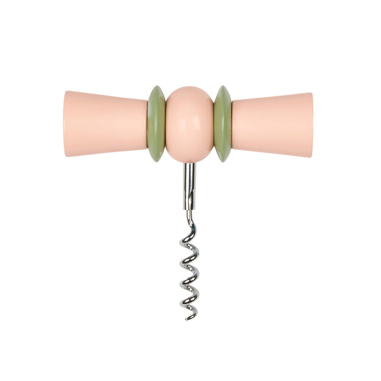 Tire-bouchon vert et rose, Vert/rose