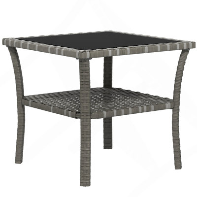 Rattan Side Table