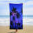 Night Tropical Sand Free Beach Towel 60"x80", Quick Dry Lightweight Absorbent Travel Towels for Adults Gym Camping Swim Pool