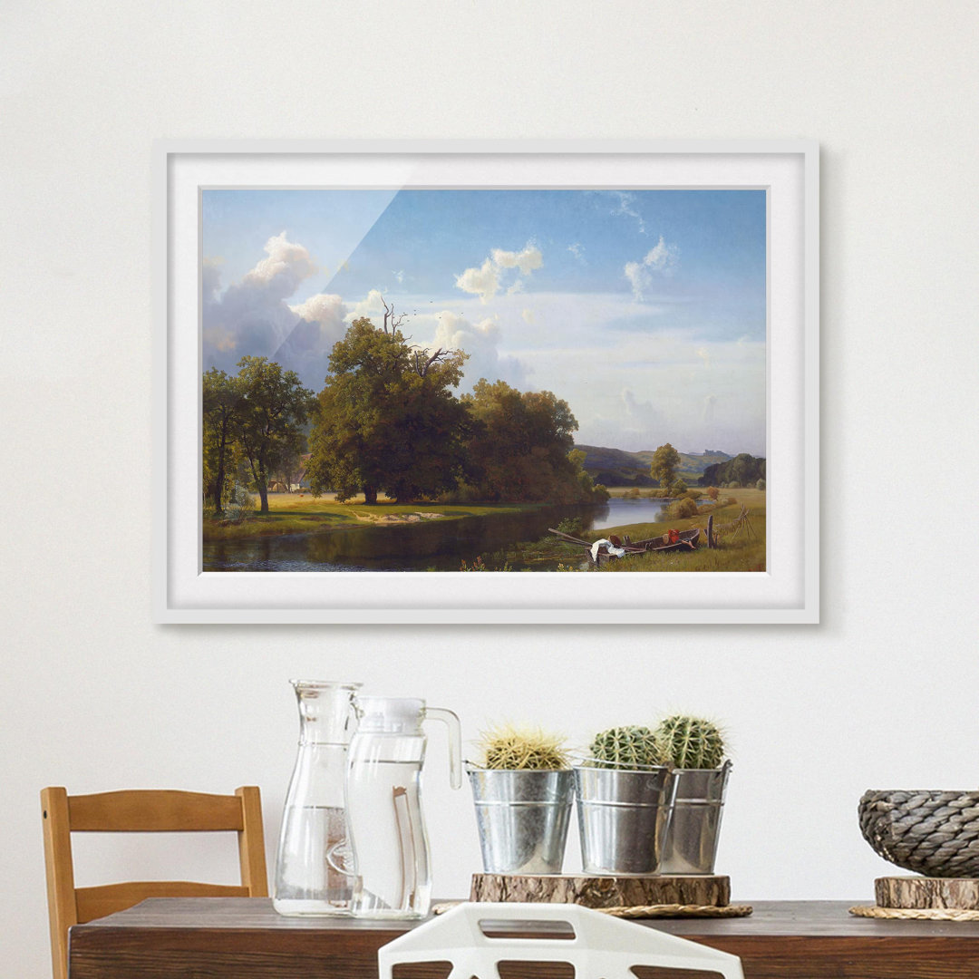 Gerahmtes Poster River Landscape