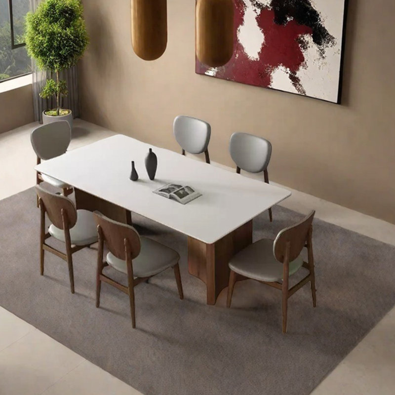 Ensemble de table de salle à manger en frêne, H 29,53 po x L 70,87 po x l 35,43 po