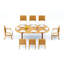 Ensemble de table d'extérieur ovale 71 po Atnas-112321651-135818182