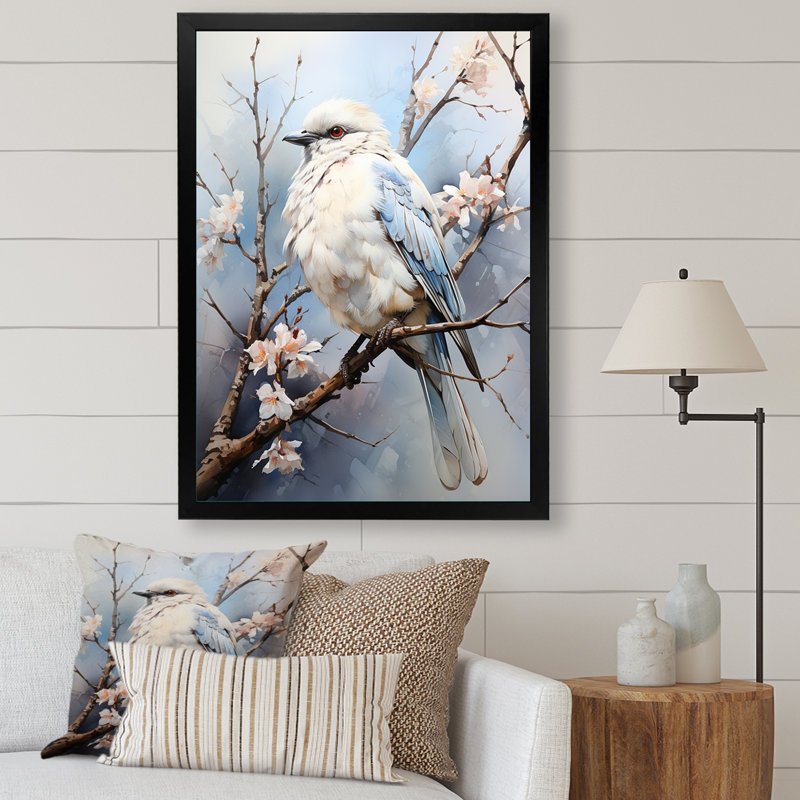 «Peaceful Winged Beauty» sur impression sur toile, Cadre simple noir, H 40 po x l 30 po x P 1,5 po