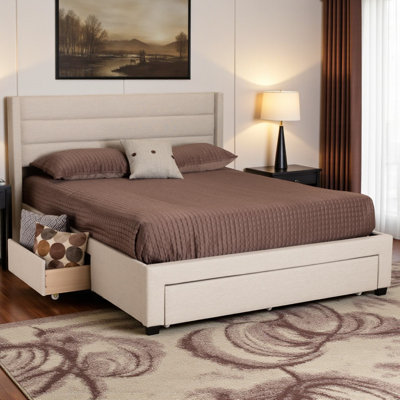 Jasper 3-Drawer Storage Platform Bed