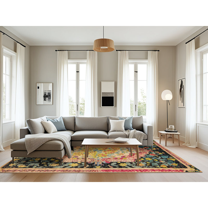 Tapis abstrait moderne 5421, Rectangle 8 pi x 10 pi