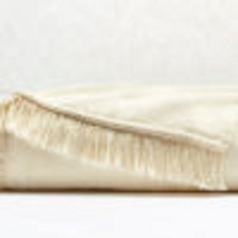  Couverture à franges, Crème