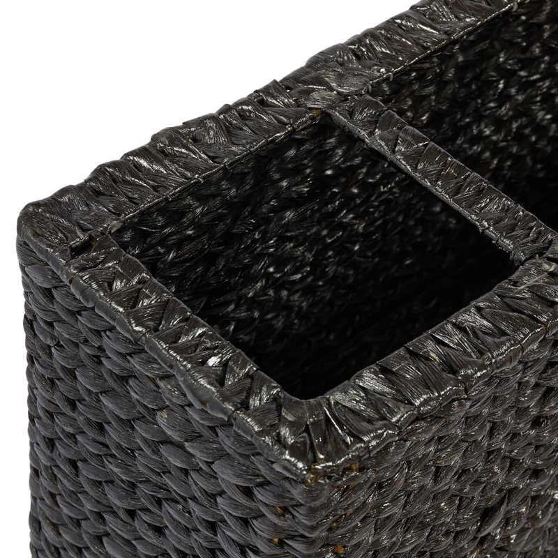Boîte à fleurs pour jardinière avec pots intérieurs amovibles, Noir