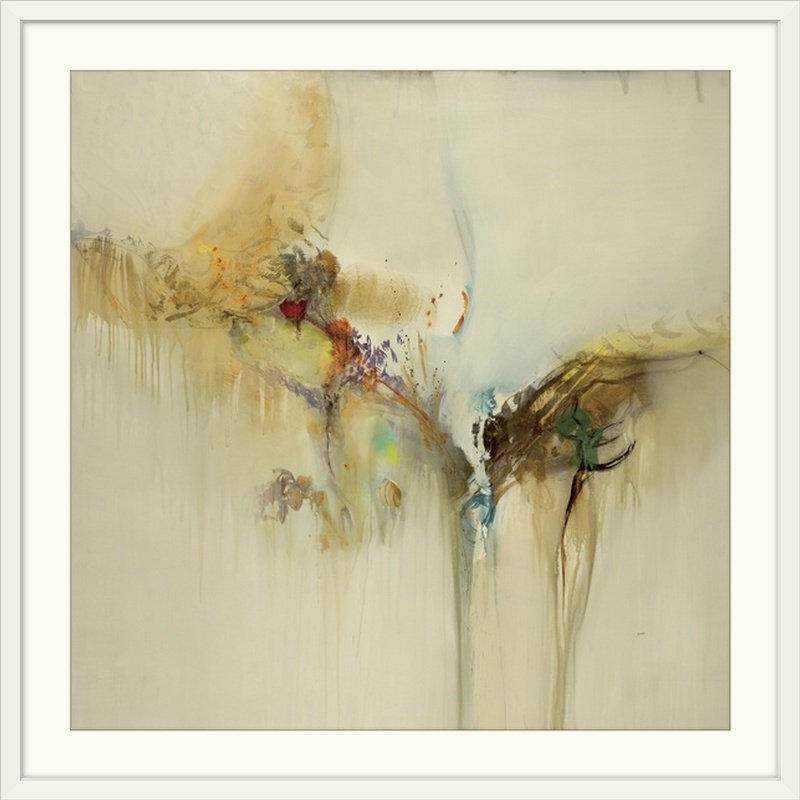 « ii » par sarah stockstill, reproduction d’art Sonata, H 38 po x l 38 po x P 1 po, Cadre blanc