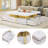 Modern Square Storage Coffee Table with 4 Drawers Contemporary Storage Table Cocktail Table Living Room Table-1178533269