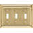 Architectural 3 - Gang Toggle Light Switch Standard Wall Plate-112898978