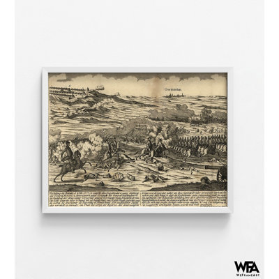Battle Of Germantown Near Philadelphia 1777, Philadelphia History Poster, Old Battlefield Poster, US History Print, American War Art