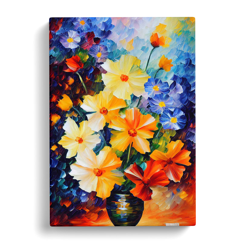 Flowers In A Vase No.1 - Wrapped Canvas, 50cm H x 35cm W