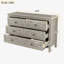 Commode 6 tiroirs en bois-536239702