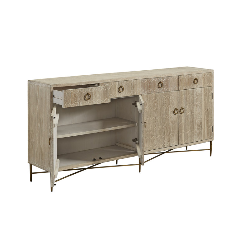 Emiko 78'' W Solid Wood Sideboard