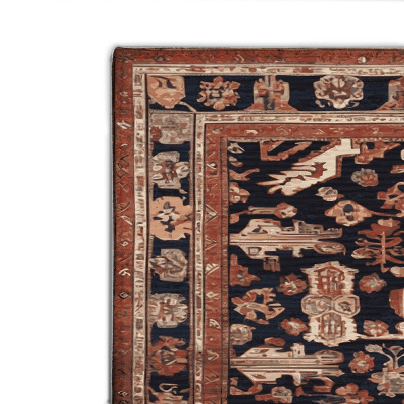 Turkish Brown Indoor and Outdoor Area Rug, Rectangle 2' x 3'