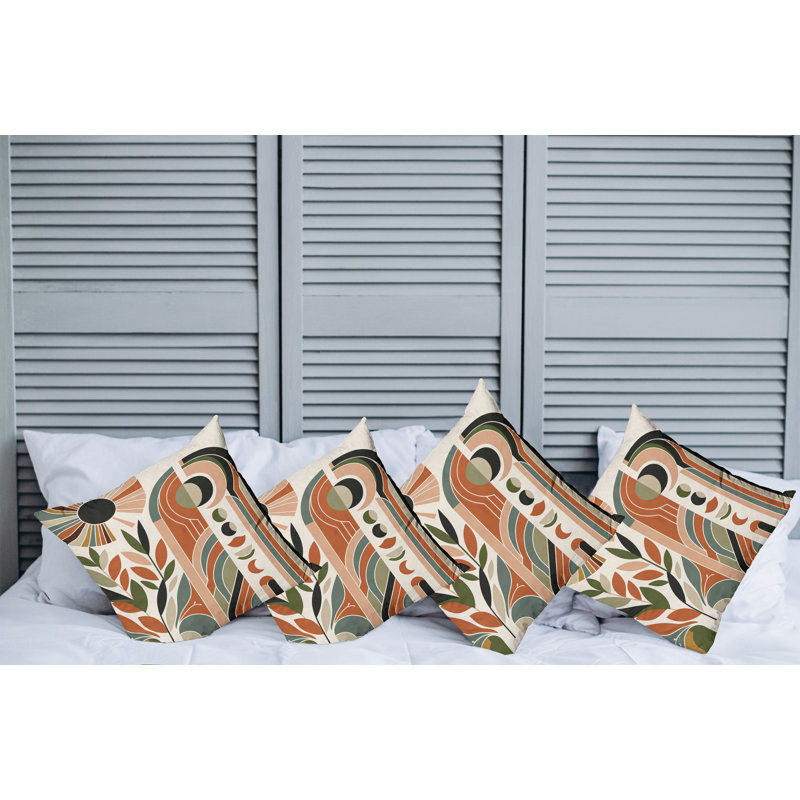 Fabric Reversible Throw Pillow, 16"H x 16"W