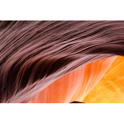 Flinn Waves Of Lines In Rocks - Wrapped Canvas Print