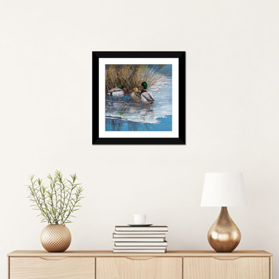 «Three Ducks on Ice», impression sur toile