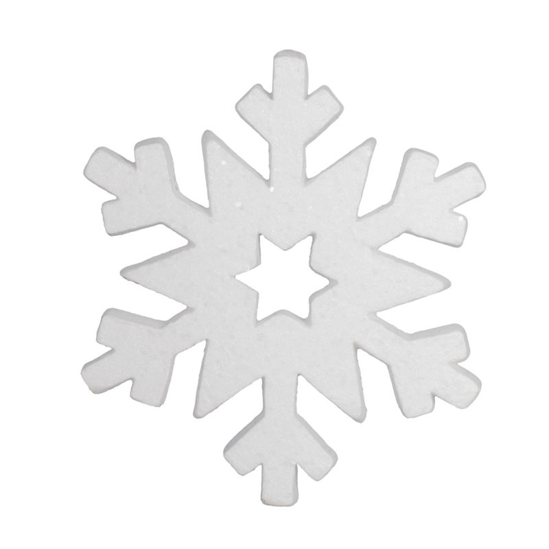 Ornement de Noël flocon de neige blanc scintillant 12 po The Holiday Aisle®