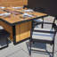 Bodhi 73" Rectangle Teak Dining Fire Table With Hidden Propane Tank Storage by Real Flame