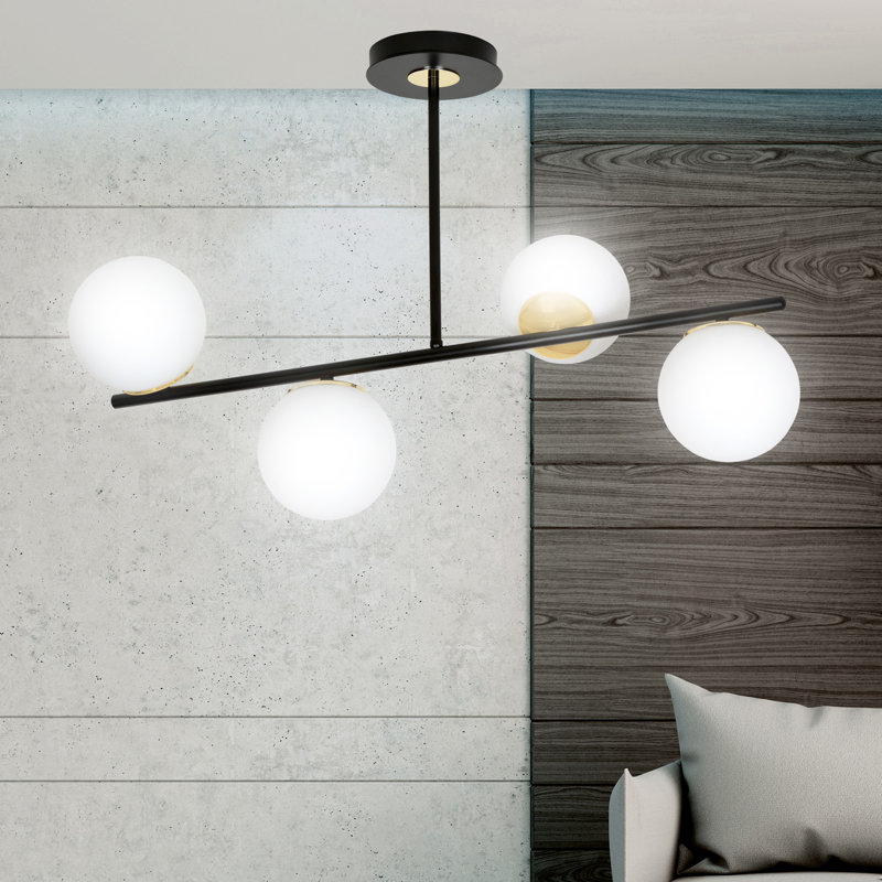Gambier 4 - Light Unique/Statement Pendant, Black