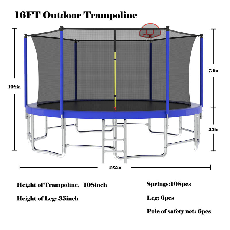 Trampoline for Kids, Blue