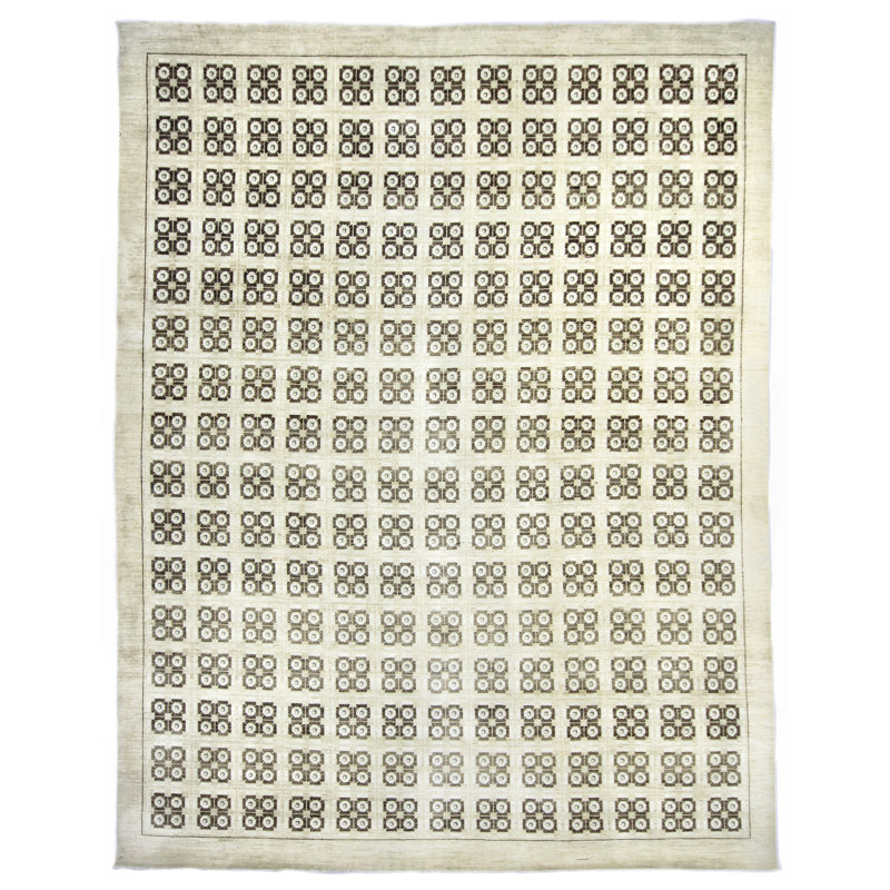 Hand-Knotted High-Quality Brown Area Rug