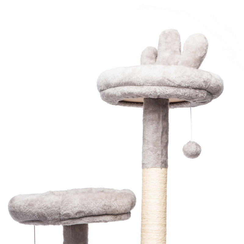 Grand arbre à chat pour chats d'intérieur, Gris