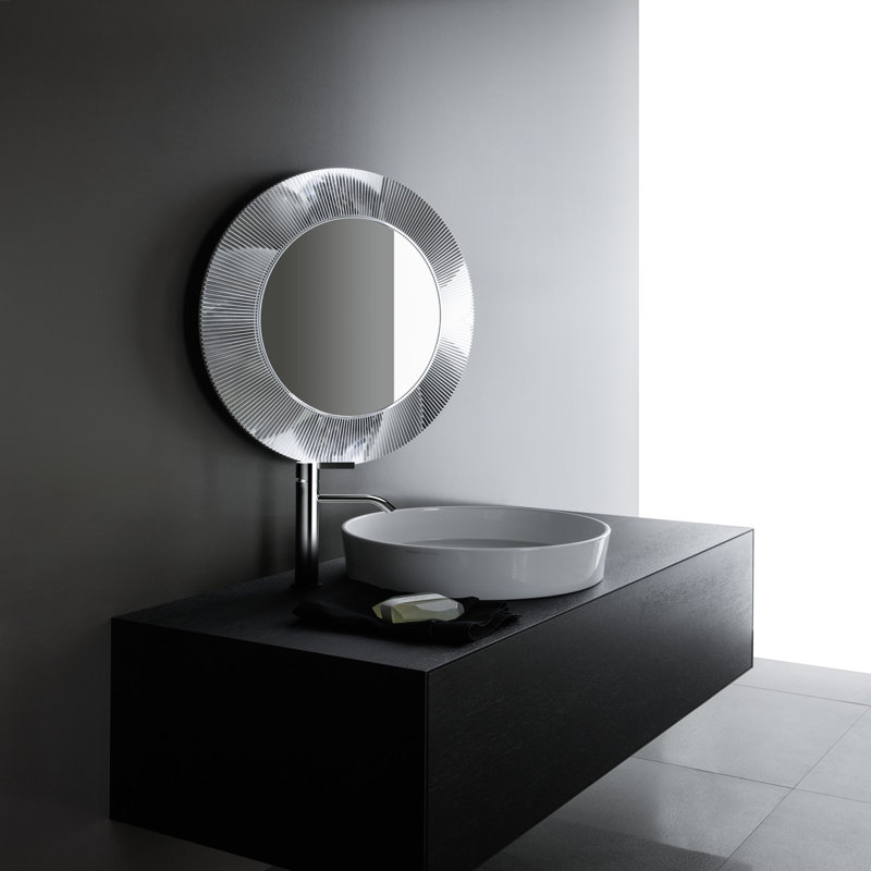 Kartell Flat Wall Mirror, Crystal Transparent