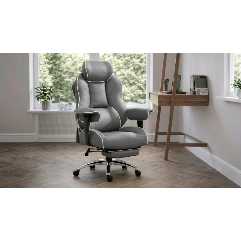 Big & Tall High-Back Ergonomic Office Chair, Gray