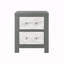 Table de chevet grise