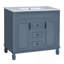 Meuble-lavabo moderne 36 po avec lavabo intégré-548133307