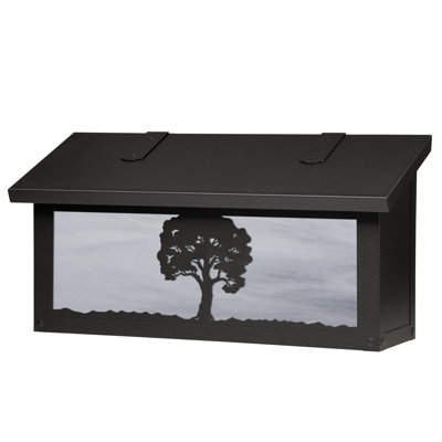 Boîte aux lettres murale chêne tree
