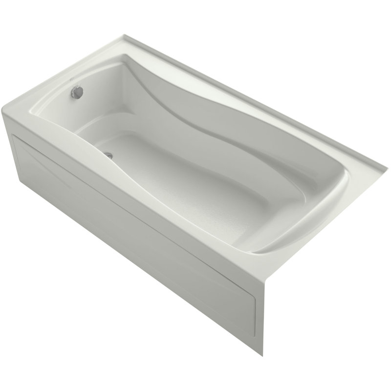 Mariposa Vibracoustic 72" x 36" Soaking Bathtub, Blanc, Gauche