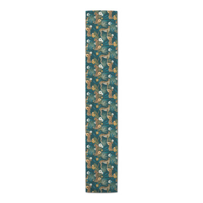 Floral Cotton Blend Table Runner