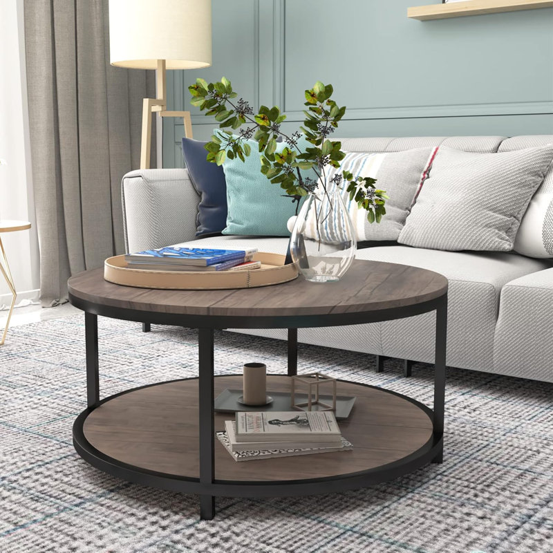 Kensei Coffee Table, Espresso, 18" H x 36" W x 36" L
