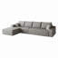 Canapé modulaire en forme de L de 135 po, siège modulaire moderne à assise profonde, aucun assemblage requis pour la chambre à coucher du salon-1227429371