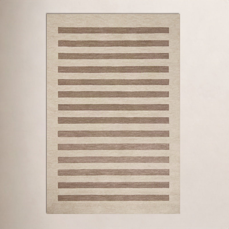 Tapis avoine / écorce Leanne Ford x Loloi Craven, Rectangle 3 pi 6 po x 5 pi 6 po