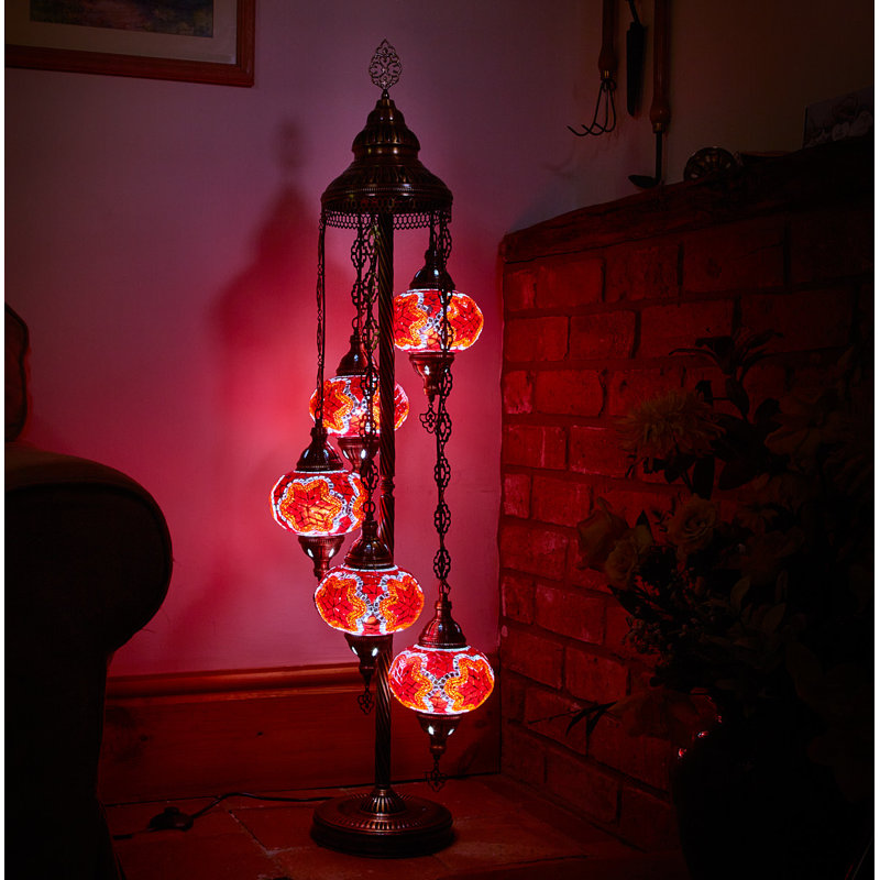 Maryville 124cm Copper Floor Lamp
