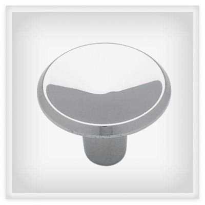 (5 Pack) 1 inch Concave Round Knob in Chrome