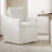 Hidar Upholstered Dining Armchair with Casters-1755915667