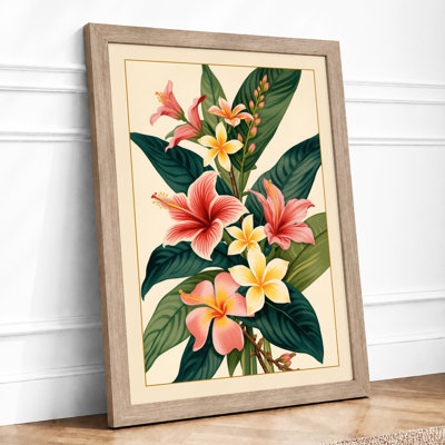 Flowering Stem Study Botanical - Framed Print